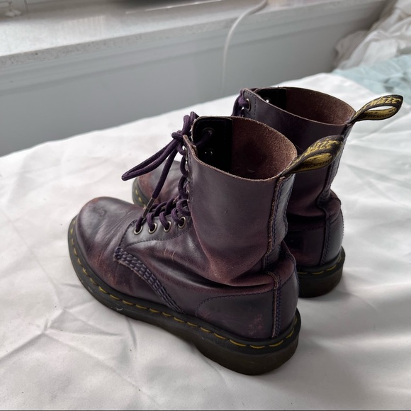 Dr. Martens 1460 Pascal Purple Leather Boots - Picture 4 of 8